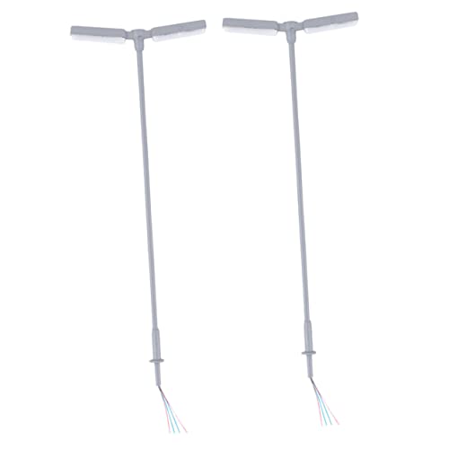 Beatifufu 2 Stück Weißes Licht Miniatur Lampen DIY Haus Dekoration Zimmerdekor Straßenszene Beleuchtung Zubehör von Beatifufu