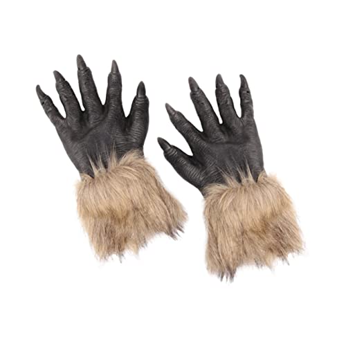 Beatifufu 2stücke Wolfspfoten Handschuhe Horror Kostümzubehör Für Halloween Gruselige Tierpfoten Für Rollenspiele Und Themenpartys Realistisches Design Für Schaurige Atmosphäre Beatifufu 2stücke Wolfspfoten Handschuhe Horror Kostümzubehör Für Halloween Gruselige Tierpfoten Für Rollenspiele Und Themenpartys Realistisches Design Für Schaurige Atmosphäre von Beatifufu