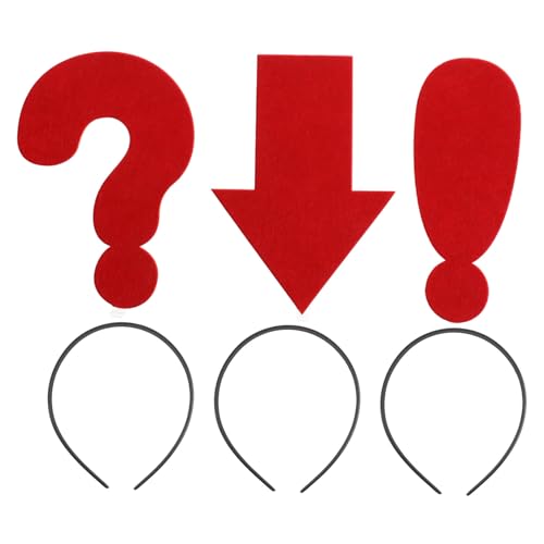Beatifufu 3 Kreative Teilig Lustige Stirnbänder mit Roten Symbolen Richtung Fragezeichen Ausrufezeichen für Karneval Maskerade Party Erwachsene Beatifufu 3 Kreative Teilig Lustige Stirnbänder mit Roten Symbolen Richtung Fragezeichen Ausrufezeichen für Karneval Maskerade Party Erwachsene von Beatifufu