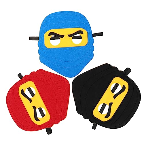Beatifufu 3 Stück Ninja Filzmasken Leichte PU Piraten Augenmasken in Rot Blau Schwarz Wiederverwendbar für Fasching Halloween Cosplay Kostüm Party Zubehör Beatifufu 3 Stück Ninja Filzmasken Leichte PU Piraten Augenmasken in Rot Blau Schwarz Wiederverwendbar für Fasching Halloween Cosplay Kostüm Party Zubehör von Beatifufu