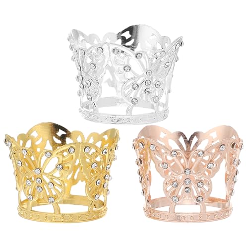 Beatifufu 3 Stück Teiliges Mini Krone Cake Topper aus Legierung mit Strass für Geburtstagsfeiern Dekoration für Torten Cupcakes und Desserts Gold Silber und Roségold Beatifufu 3 Stück Teiliges Mini Krone Cake Topper aus Legierung mit Strass für Geburtstagsfeiern Dekoration für Torten Cupcakes und Desserts Gold Silber und Roségold von Beatifufu