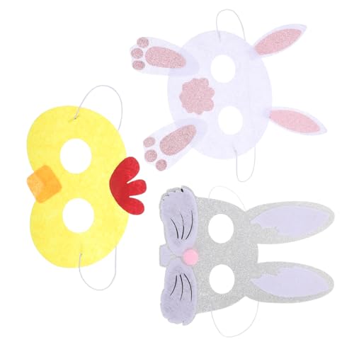 Beatifufu 3 Stück -party-masken, Hasen-masken, Küken-masken Für Maskeraden, Hasenohren-masken, Cosplay-masken, party-dekorationen Beatifufu 3 Stück -party-masken, Hasen-masken, Küken-masken Für Maskeraden, Hasenohren-masken, Cosplay-masken, party-dekorationen von Beatifufu