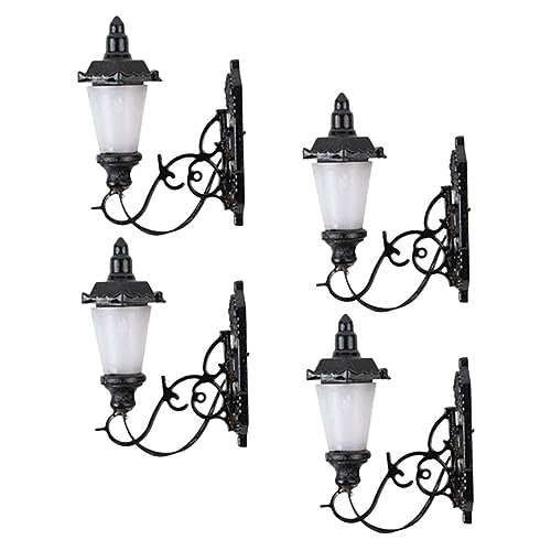 Beatifufu 4 Stück Mini Wandlampe Dekorative Miniatur Wandlampe mit Warmgelbem Licht Realistisches Modell für Puppenhaus Sandtisch und Moos Landschaft Kompakt und Installieren Beatifufu 4 Stück Mini Wandlampe Dekorative Miniatur Wandlampe mit Warmgelbem Licht Realistisches Modell für Puppenhaus Sandtisch und Moos Landschaft Kompakt und Installieren von Beatifufu