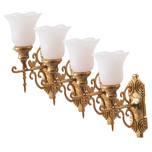 Beatifufu 4 Stück Miniatur Wandlampe Goldfarben LED Weißlicht Kompakte Puppenhaus Beleuchtung Stilvolle Sandtisch Dekoration Geeignet für Mini Haus Modelle Handwerkliche Detailarbeit Beatifufu 4 Stück Miniatur Wandlampe Goldfarben LED Weißlicht Kompakte Puppenhaus Beleuchtung Stilvolle Sandtisch Dekoration Geeignet für Mini Haus Modelle Handwerkliche Detailarbeit von Beatifufu