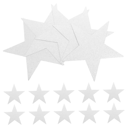 Beatifufu 48 Stück Teiliges Silberne Glitzer Stern Dekorationen aus Papier Robuste Handbeschreibbare Stern Ausschnitte für Pinnwände Klassenzimmerwände und Bastelprojekte Vielseitig Beatifufu 48 Stück Teiliges Silberne Glitzer Stern Dekorationen aus Papier Robuste Handbeschreibbare Stern Ausschnitte für Pinnwände Klassenzimmerwände und Bastelprojekte Vielseitig von Beatifufu