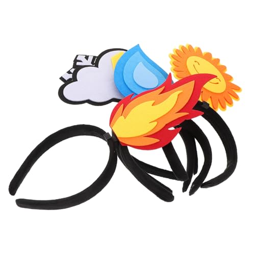 Beatifufu 5 Stück Teiliges Lustiger Haarreifen aus Weichem Filz mit Flammen Wolken und Schneeflocken Motiven Leichte Party Accessoires für Geburtstag und Feiertagsfeier Beatifufu 5 Stück Teiliges Lustiger Haarreifen aus Weichem Filz mit Flammen Wolken und Schneeflocken Motiven Leichte Party Accessoires für Geburtstag und Feiertagsfeier von Beatifufu