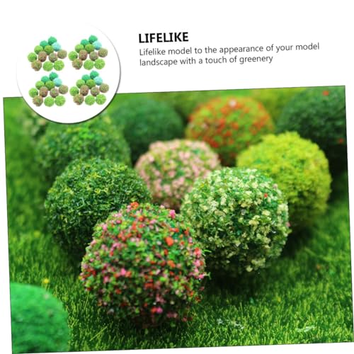 Beatifufu 50 Stück Teiliges Miniatur Pflanzenkugeln Simulierte Blumenbälle in Gelb Rot Rosa Hellgrün Dunkelgrün DIY Landschaftsdeko für Sandtisch Modelle und Miniaturgärten Beatifufu 50 Stück Teiliges Miniatur Pflanzenkugeln Simulierte Blumenbälle in Gelb Rot Rosa Hellgrün Dunkelgrün DIY Landschaftsdeko für Sandtisch Modelle und Miniaturgärten von Beatifufu