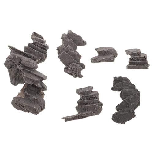 Beatifufu 6 Stück Miniatur Steinstufen für Steingartentreppe Robuste Detailreiche Treppen mit Antiker Steinoptik Vielseitige Diorama Zubehör für Modelleisenbahn Sandtisch und Beatifufu 6 Stück Miniatur Steinstufen für Steingartentreppe Robuste Detailreiche Treppen mit Antiker Steinoptik Vielseitige Diorama Zubehör für Modelleisenbahn Sandtisch und von Beatifufu