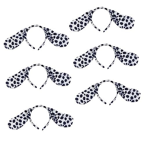 Beatifufu 6 Stück Teiliges Haarreif mit Flauschigen Dalmatiner Tierohren Kreativer Haarschmuck für Karneval Kostüm und Themenpartys Langlebig und Passend für Mädchen Beatifufu 6 Stück Teiliges Haarreif mit Flauschigen Dalmatiner Tierohren Kreativer Haarschmuck für Karneval Kostüm und Themenpartys Langlebig und Passend für Mädchen von Beatifufu