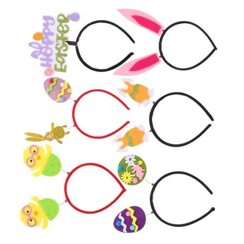 Beatifufu 6 Stück Teiliges Ostern Cartoon Haarschmuck für Wiederverwendbares Stirnband für Kostümpartys Bunte Hasenohren und Eier Designs für Feiern und Festivals Beatifufu 6 Stück Teiliges Ostern Cartoon Haarschmuck für Wiederverwendbares Stirnband für Kostümpartys Bunte Hasenohren und Eier Designs für Feiern und Festivals von Beatifufu