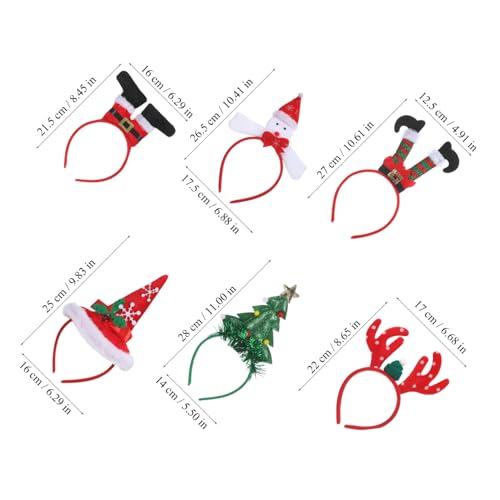 Beatifufu 6 Stück Teiliges Weihnachts Haarreif mit Rentier Ohren und Tannenbaum Designs Festliche Kopfbänder für Erwachsene und Bequemes Partyzubehör für Weihnachtsfeiern und Familientreffen Beatifufu 6 Stück Teiliges Weihnachts Haarreif mit Rentier Ohren und Tannenbaum Designs Festliche Kopfbänder für Erwachsene und Bequemes Partyzubehör für Weihnachtsfeiern und Familientreffen von Beatifufu