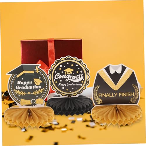 Beatifufu 8 Stück Teiliges Honeycomb Tischdeko Schwarz Graduation Party Deko Abschlussfeier Tischmittelstücke Leicht Tragbar Kreative Partydekoration für Klassenfeier Beatifufu 8 Stück Teiliges Honeycomb Tischdeko Schwarz Graduation Party Deko Abschlussfeier Tischmittelstücke Leicht Tragbar Kreative Partydekoration für Klassenfeier von Beatifufu
