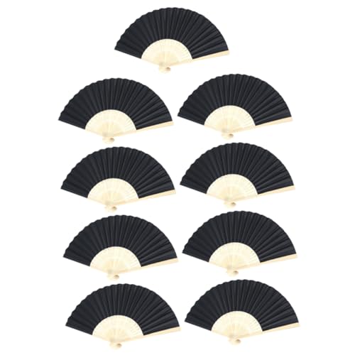 Beatifufu 9 Stück Teiliges Faltbarer Papierfächer zum Bemalen Klassische Schwarze DIY Faltfächer aus Papier und Leicht Tragbar für Kreative Malprojekte und Persönliche Dekoration Beatifufu 9 Stück Teiliges Faltbarer Papierfächer zum Bemalen Klassische Schwarze DIY Faltfächer aus Papier und Leicht Tragbar für Kreative Malprojekte und Persönliche Dekoration von Beatifufu