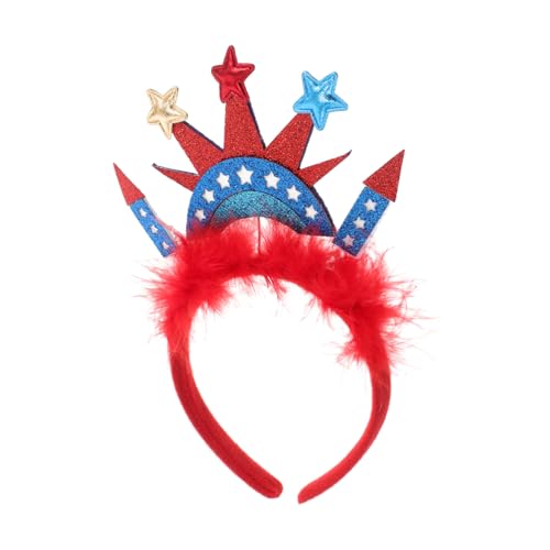 Beatifufu Amerikanische Flagge Stirnband für Unabhängigkeitstag Festliches Haaraccessoire für Patriotische Feiern und Fotos für Erwachsene von Beatifufu