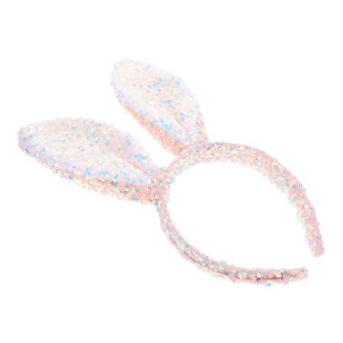 Beatifufu Bunny Ear Haarreif mit Glänzenden Pailletten Weicher Bequemer Haarschmuck für Erwachsene Perfektes Accessoire für Ostern Karneval Kostümparty und Cosplay Events von Beatifufu
