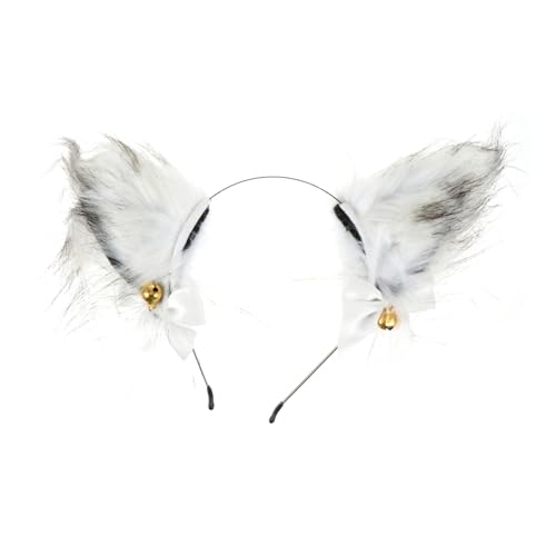 Beatifufu Cosplay Plüsch Fuchsohren Haarreif Weiß Weiches Stirnband mit Glocke Komfortabel Leicht und Modisch für Kostümparty Halloween Karneval und Fasching Beatifufu Cosplay Plüsch Fuchsohren Haarreif Weiß Weiches Stirnband mit Glocke Komfortabel Leicht und Modisch für Kostümparty Halloween Karneval und Fasching von Beatifufu
