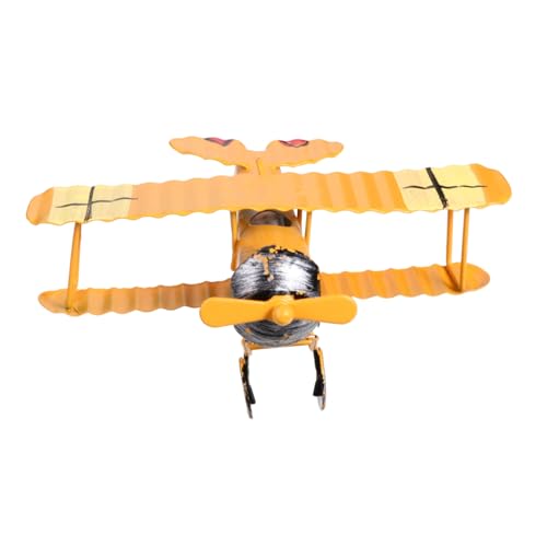 Beatifufu Eisen Flugzeugmodell Vintage Stil Retro Eisen Dekoration Abnehmbar Stabiles Desktop Ornament Kreative Geschenkidee für Wohnzimmer Schlafzimmer von Beatifufu