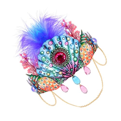Beatifufu Elastisches Haarband mit Muschel Korallendekor Leichter Haarschmuck für Frauen Vielseitiges Stirnband für Halloween Party Fotoshootings und Kostüm events Beatifufu Elastisches Haarband mit Muschel Korallendekor Leichter Haarschmuck für Frauen Vielseitiges Stirnband für Halloween Party Fotoshootings und Kostüm events von Beatifufu