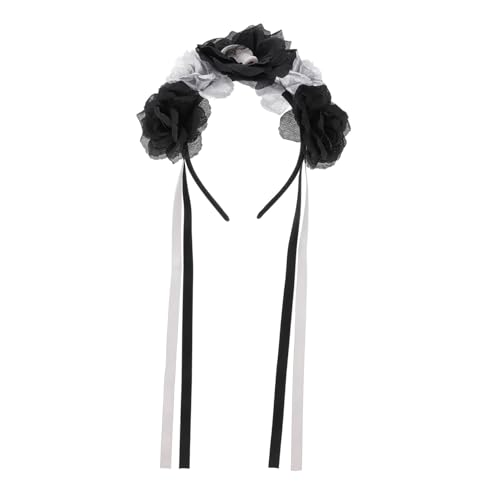 Beatifufu Halloween Festival Haarschmuck Totenkopf Blumen Stirnband Cosplay Kopfschmuck für Damen und Mädchen Partyaccessoire Silber Beatifufu Halloween Festival Haarschmuck Totenkopf Blumen Stirnband Cosplay Kopfschmuck für Damen und Mädchen Partyaccessoire Silber von Beatifufu
