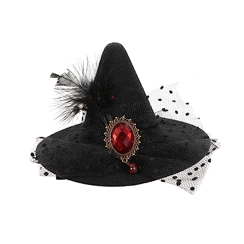 Beatifufu Halloween Haarclip Hexenhut Form Filigraner Haarschmuck Party Haarspange für Erwachsene Stimmungsvoller Kopfschmuck für Geburtstag Hochzeit und Festlichkeiten Beatifufu Halloween Haarclip Hexenhut Form Filigraner Haarschmuck Party Haarspange für Erwachsene Stimmungsvoller Kopfschmuck für Geburtstag Hochzeit und Festlichkeiten von Beatifufu