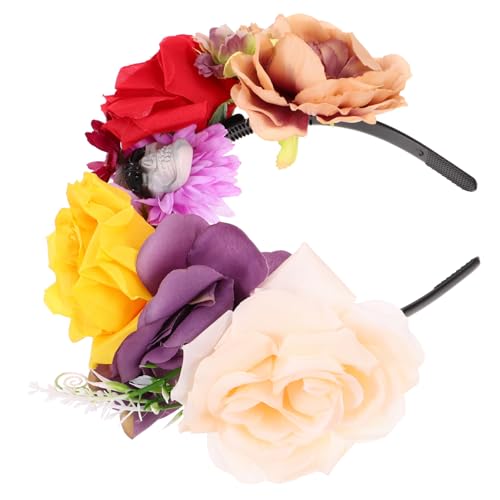 Beatifufu Halloween Haarreif mit Farbiger Blumen und Dekoration Party Haar Accessoire für Damen für Karneval Maskerade und Halloween Festlichkeiten Beatifufu Halloween Haarreif mit Farbiger Blumen und Dekoration Party Haar Accessoire für Damen für Karneval Maskerade und Halloween Festlichkeiten von Beatifufu