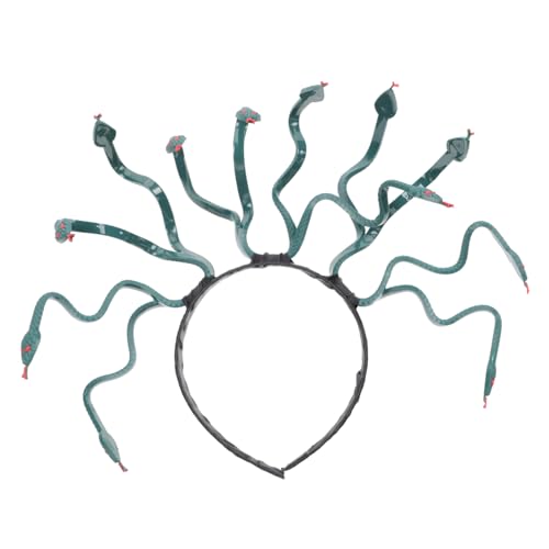 Beatifufu Halloween Kopfschmuck Schlange Design Langlebiges Leichtes Haarreif Medusa Stirnband für Damen und Herren Vielseitiges Cosplay Accessoire für Kostümparty und Halloween Feier von Beatifufu