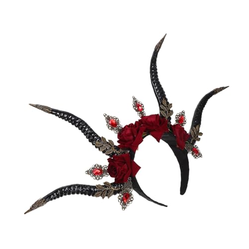 Beatifufu Halloween Kopfschmuck Teufelshörner Haarreif aus Premium Kunststoff Komfortables Party Accessoire für Damen für Halloween Kostüm und Gothic Partys Beatifufu Halloween Kopfschmuck Teufelshörner Haarreif aus Premium Kunststoff Komfortables Party Accessoire für Damen für Halloween Kostüm und Gothic Partys von Beatifufu