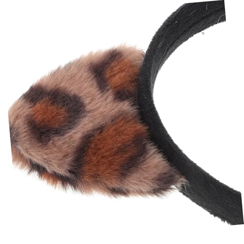 Beatifufu Leopardmuster Katzenohren Haarreif Damen Weiches Stirnband Bequem Flexibel für Festival Party Karneval Cosplay Tierohren Frisuraccessoire von Beatifufu