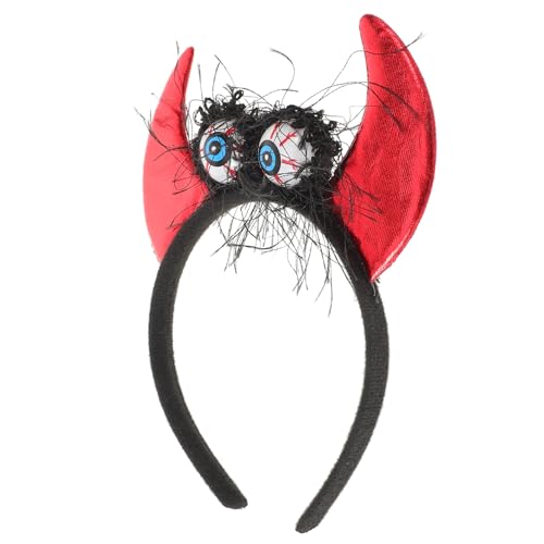 Beatifufu Leuchtendes Teufelshörner Halloween Haarreif Kopfschmuck mit Hörnern für Party Karneval Cosplay und Fotorequisiten Stylisches Accessoire für Damen und Herren von Beatifufu