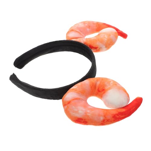 Beatifufu Lustiges Haarreif Garnelen Design Weicher Leichter Kopfschmuck für Karneval Halloween Cosplay und Fotoshootings Unisex Party Accessoire für Erwachsene und Jugendliche von Beatifufu