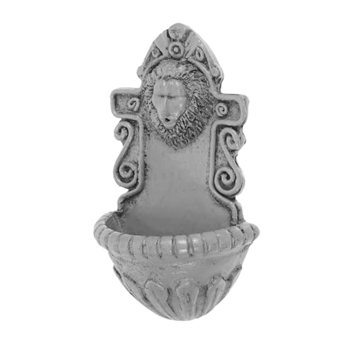 Beatifufu Miniatur Löwenkopf Wanddeko aus Hochwertigen Materialien Detailreiche Mini Gartenstatue für Kleine Räume Dekoratives Wandornament für Puppenhaus Büro und Bücherregal von Beatifufu