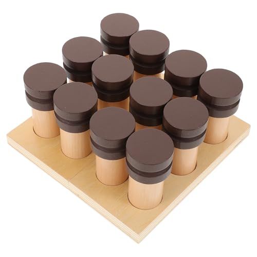 Beatifufu Montessori Lernspielzeug Holz sinnes Geruchsfläschchen für Kleinkinder Sicher Pädagogisch Fördert Wahrnehmung und Eltern Junge Mädchen interaktion Vorschulspielzeug von Beatifufu