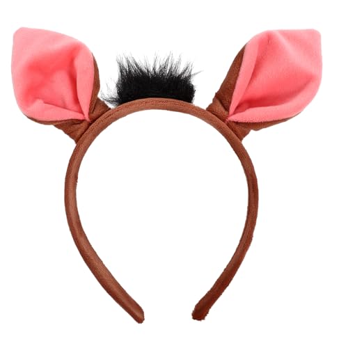 Beatifufu Niedliches Warzenschwein Ohr Stirnband aus Weichem Stoff Bequemes Tierhaar Accessoire für Fasching Karneval Maskerade und Cosplay Partys Beatifufu Niedliches Warzenschwein Ohr Stirnband aus Weichem Stoff Bequemes Tierhaar Accessoire für Fasching Karneval Maskerade und Cosplay Partys von Beatifufu