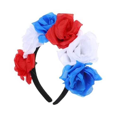 Beatifufu Rosen Blumenkranz Stirnband Haarschmuck Party Haarreif Spanisches Kostüm DIY Zubehör Halloween Dekoration Festlich für Frauen Mädchen Beatifufu Rosen Blumenkranz Stirnband Haarschmuck Party Haarreif Spanisches Kostüm DIY Zubehör Halloween Dekoration Festlich für Frauen Mädchen von Beatifufu