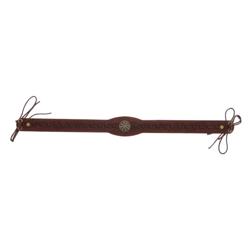 Beatifufu Stirnband aus PU Mittelalterliches Kopfstück für Herren Verstellbar und Langlebig für Cosplay und Historische Events Einzigartiges Vintage Design Beatifufu Stirnband aus PU Mittelalterliches Kopfstück für Herren Verstellbar und Langlebig für Cosplay und Historische Events Einzigartiges Vintage Design von Beatifufu
