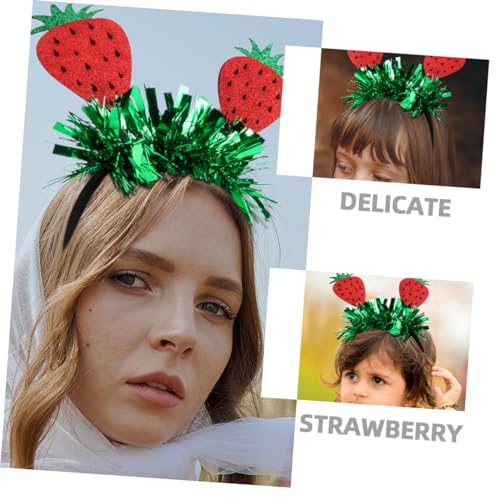 Beatifufu Strawberry Headband Langlebig Glänzend Party Haarreif Fruchtiges Mädchen Kopfschmuck Vielseitig für Fotoshootings und Kostümaccessoire Beatifufu Strawberry Headband Langlebig Glänzend Party Haarreif Fruchtiges Mädchen Kopfschmuck Vielseitig für Fotoshootings und Kostümaccessoire von Beatifufu