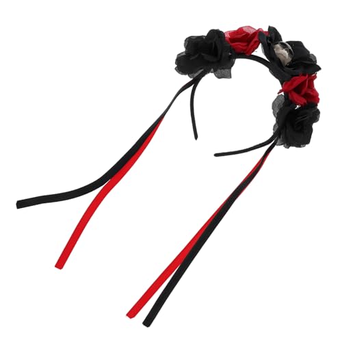 Beatifufu Tag der Toten Halloween Haarreif mit Roten Rosen Leichter Party Headband für Damen Langlebiger Day Of The Dead Kopfschmuck für Karneval Bühnenauftritte und Kostümpartys Beatifufu Tag der Toten Halloween Haarreif mit Roten Rosen Leichter Party Headband für Damen Langlebiger Day Of The Dead Kopfschmuck für Karneval Bühnenauftritte und Kostümpartys von Beatifufu
