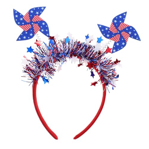 Beatifufu Unabhängigkeitstag Haarreifen mit Amerikanischer Flagge Leichtes und Bequemes Stirnband für Patriotische Feiern Vielseitig Einsetzbar für Kostümpartys und Events Strapazierfähig von Beatifufu