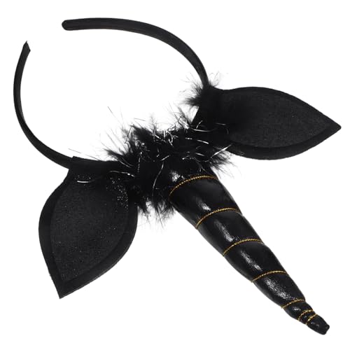 Beatifufu Unicorn Haarreif Schwarz Leichtes Party Cosplay Haarschmuck für Mädchen Performance Zubehör für Karneval Fasching Beatifufu Unicorn Haarreif Schwarz Leichtes Party Cosplay Haarschmuck für Mädchen Performance Zubehör für Karneval Fasching von Beatifufu
