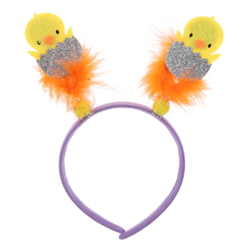 Beatifufu Verstellbares Ostern Haarband Gefiedertes Gelbes Küken Cartoon Haarreif Frühlings Kostüm Erwachsene Komfortabler Haarschmuck von Beatifufu