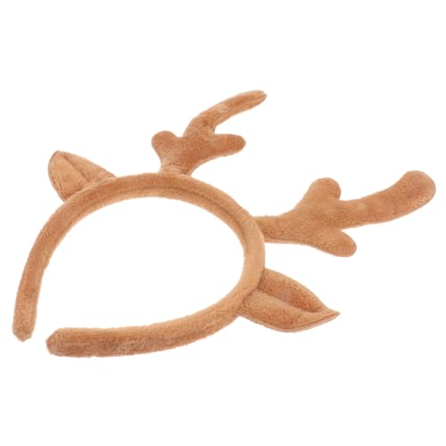 Beatifufu Weihnachtliches Rentier Geweih Haarreif Kinderfest Stirnband Passend für Kostüm Party Haarschmuck Junge Mädchen Spaß Accessoire von Beatifufu