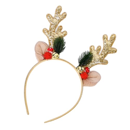 Beatifufu Weihnachts Rentier Geweih Stirnband mit Glocken Leichter Haarschmuck für Damen und Mädchen Festliches Xmas Party Accessoire in Elegantem Gold Langlebig und Komfortabel für Beatifufu Weihnachts Rentier Geweih Stirnband mit Glocken Leichter Haarschmuck für Damen und Mädchen Festliches Xmas Party Accessoire in Elegantem Gold Langlebig und Komfortabel für von Beatifufu