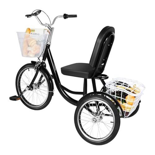 Dreirad für Erwachsene, Ältere Dreirad Armlehne 92-100cm Einstellbares 3-Rad-Fahrrad mit Einkaufskorb 3 Räder Adult Fahrrad 150kg Gesamtlastkapazität, für Geeignet ältere Dreirad für Erwachsene, Ältere Dreirad Armlehne 92-100cm Einstellbares 3-Rad-Fahrrad mit Einkaufskorb 3 Räder Adult Fahrrad 150kg Gesamtlastkapazität, für Geeignet ältere von Beaudreaul