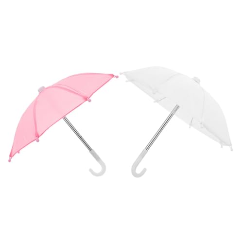 2 Stück Regenschirm Zubehör für Puppenhaus Mini Regenschirme für Foto Requisiten und DIY Dekoration für Puppenhaus Szenen von Beaupretty