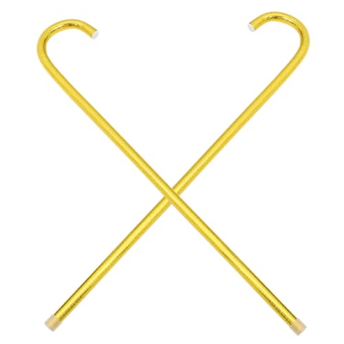 2Stücke Jazz Tanzstock Goldene Cosplay Requisite für Bühnenaufführungen Halloween Partys Lange Accessoires für Bauchtanz von Beaupretty