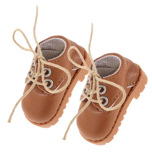 Beaupretty 1 Paar Miniatur Puppenschuhe Simulierte Lederschuhe für Puppen DIY Puppenmode Zubehör für Kreative Spielideen Beaupretty 1 Paar Miniatur Puppenschuhe Simulierte Lederschuhe für Puppen DIY Puppenmode Zubehör für Kreative Spielideen von Beaupretty