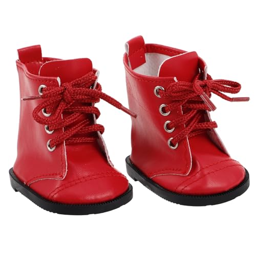 Beaupretty 1 Paar Mode Puppenstiefel aus PU Leder für Puppen Stilvolle und Praktische Accessoires für Puppen Outfits für Puppenkollektion von Beaupretty