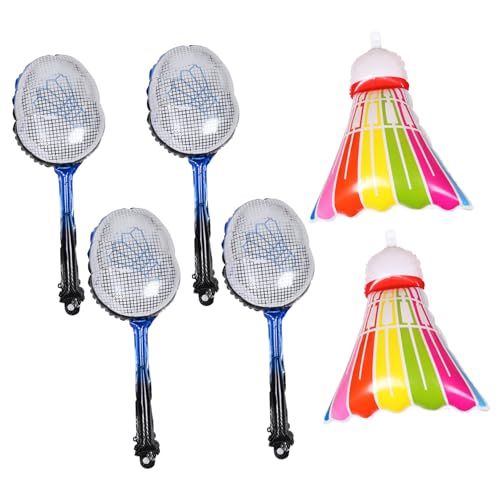 Beaupretty 1 Satz Aufblasbaren Badminton Dekorationen Große Bunte Shuttlecocks und Blaue Badminton Schläger aus Aluminiumfolie für Sport Geburtstagsfeiern Leicht und Tragbar Beaupretty 1 Satz Aufblasbaren Badminton Dekorationen Große Bunte Shuttlecocks und Blaue Badminton Schläger aus Aluminiumfolie für Sport Geburtstagsfeiern Leicht und Tragbar von Beaupretty