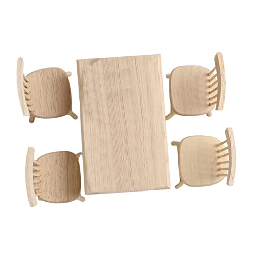 Beaupretty 1 Satz Beige Mini Tisch und Stühle für Puppenhaus als Dekoration und Fotorequisiten für Kinderzimmer Beaupretty 1 Satz Beige Mini Tisch und Stühle für Puppenhaus als Dekoration und Fotorequisiten für Kinderzimmer von Beaupretty