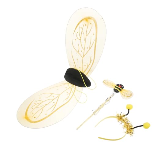Beaupretty 1 Satz Bienen Kostümset für Mädchen mit Flügeln Zauberstab und Haarreif für Kostümpartys Geburtstagsfeiern und Halloween Deko Bezauberndes Feenkostüm für Kleine Prinzessinnen Beaupretty 1 Satz Bienen Kostümset für Mädchen mit Flügeln Zauberstab und Haarreif für Kostümpartys Geburtstagsfeiern und Halloween Deko Bezauberndes Feenkostüm für Kleine Prinzessinnen von Beaupretty